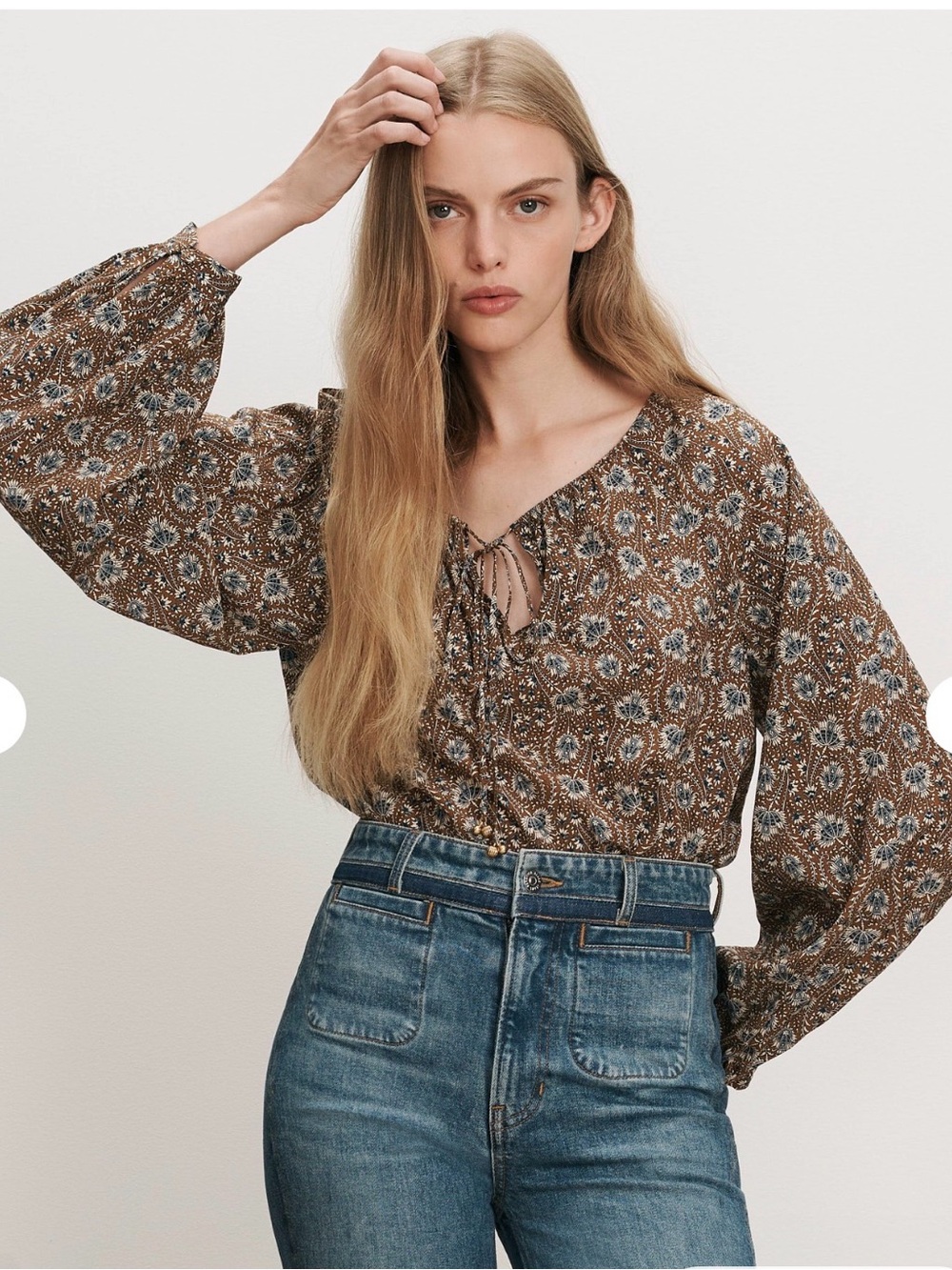 Veronica Beard Rhosen Blouse Size 0